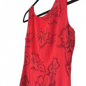 Vintage 90s Sheer‎ Romantic floral Long Maxi Dress